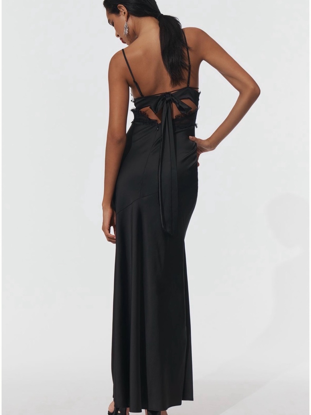 NEW, with tags! For Love & Lemons Black Heart Slip Maxi Dress - Picture 11 of 13